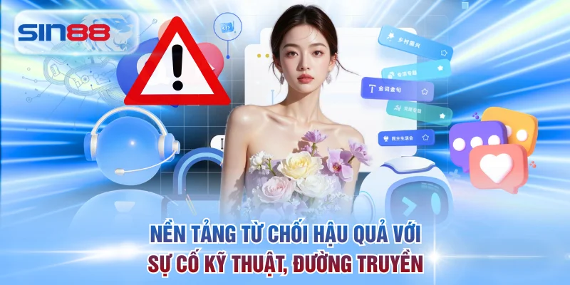 Nền tảng từ chối hậu quả với các sự cố kỹ thuật và đường truyền